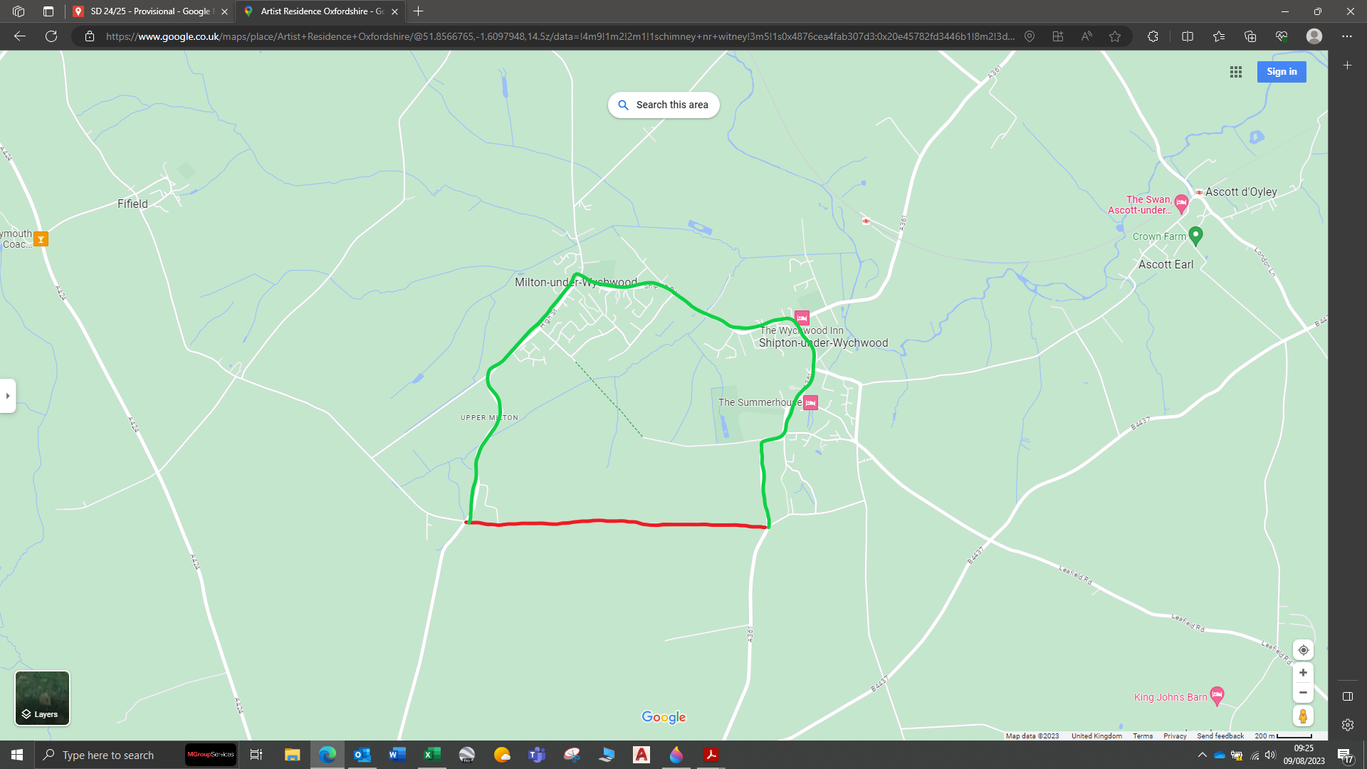 Temporary Road Closure 7th Feb 2024 MiltonunderWychwood